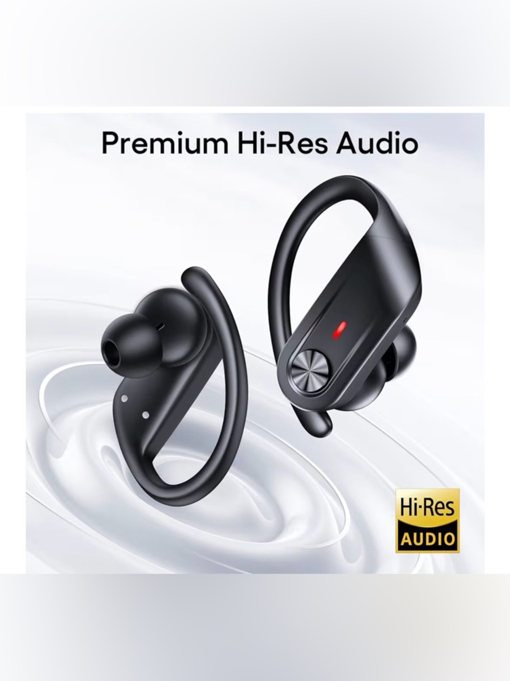 TAGRY Ear Buds with Earhooks Waterproof 80 Hrs Playtime